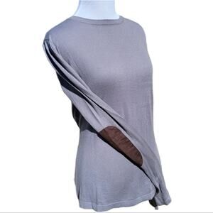 Elizabeth & Clarke The March Grey Long Sleeve Elbow Patches 2